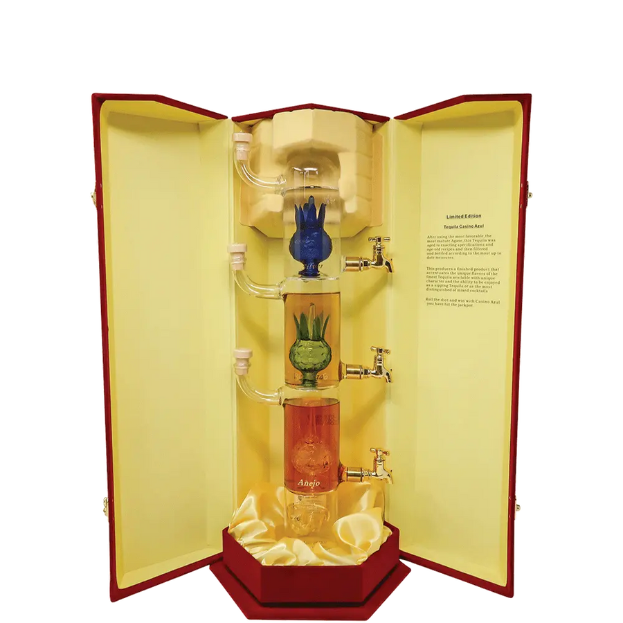 Casino Azul Glass Tequila Tower 750ml