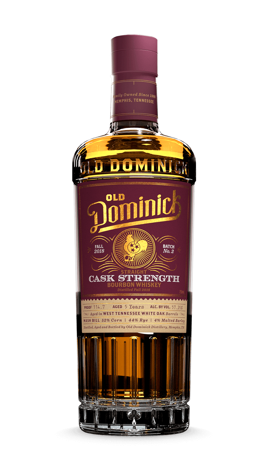 Old Dominick Distillery 6 Years Old Cask Strength Straight Bourbon 750ml