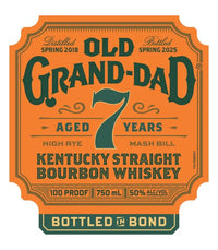 Old Grand Dad 7 Year Bottle in Bond Bourbon 750ml