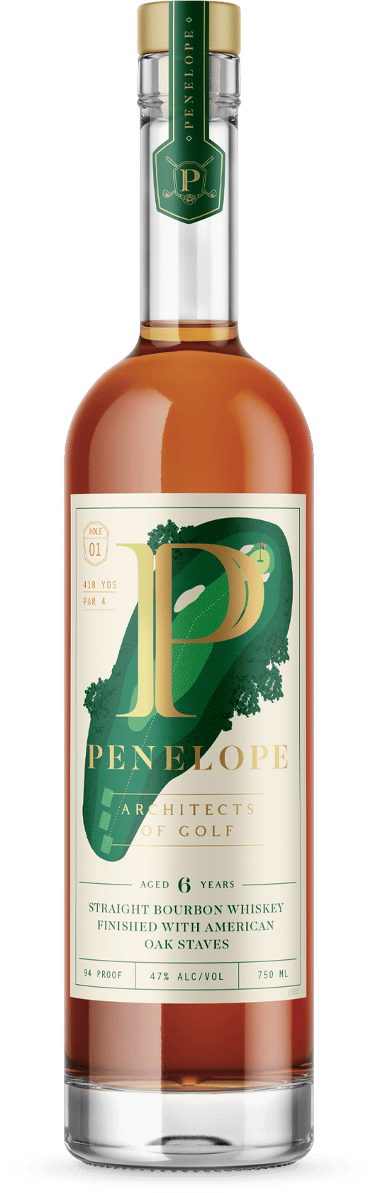 Penelope 6 Years Old Architects Of Golf Bourbon Whiskey 750ml