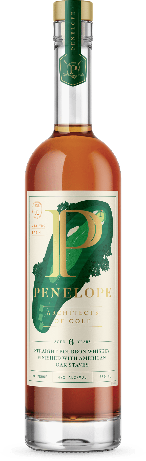 Penelope 6 Years Old Architects Of Golf Bourbon Whiskey 750ml