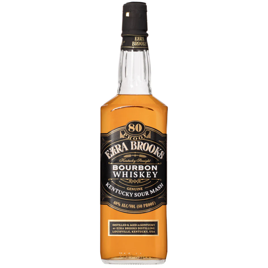 Ezra Brooks 80 Proof Bourbon Whiskey 750ml