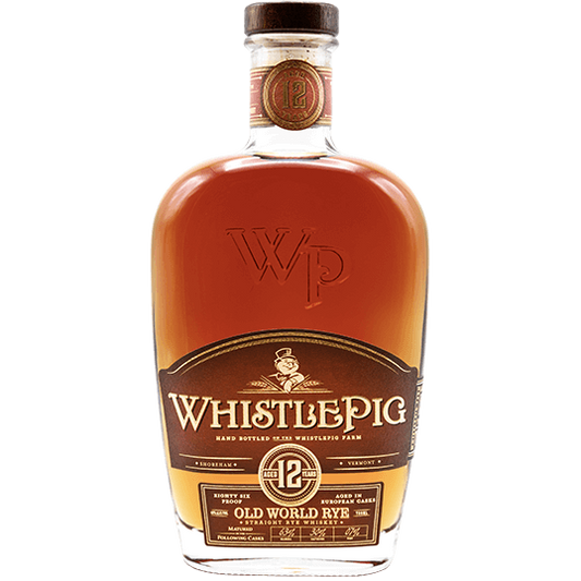 Whistlepig Straight Rye Whiskey Old World 12 Years Old 86 Proof 750ml