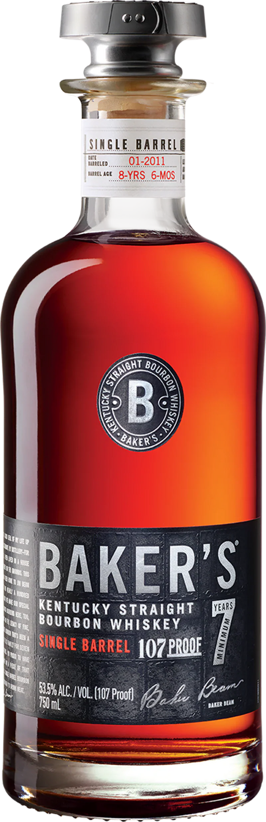 Baker's Straight Bourbon Single Barrel 7 Year 107 Proof 750ml