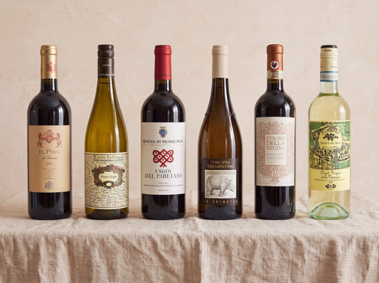 The Italy Case — six Italian bottles on linen