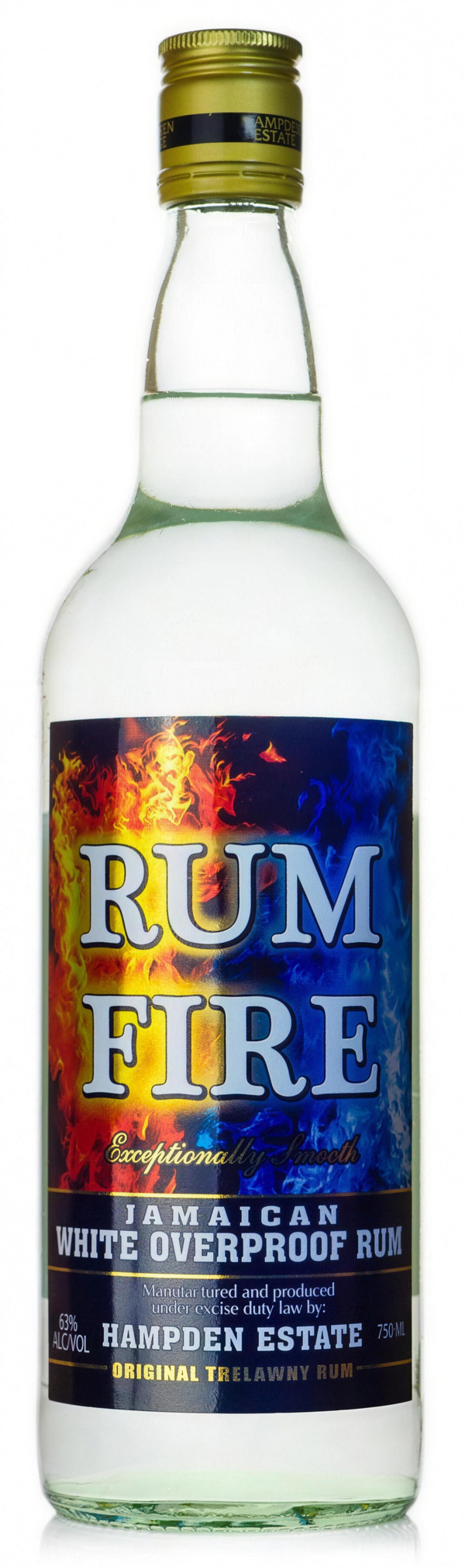 Rum Fire Jamaican White Overproof Rum 750ml