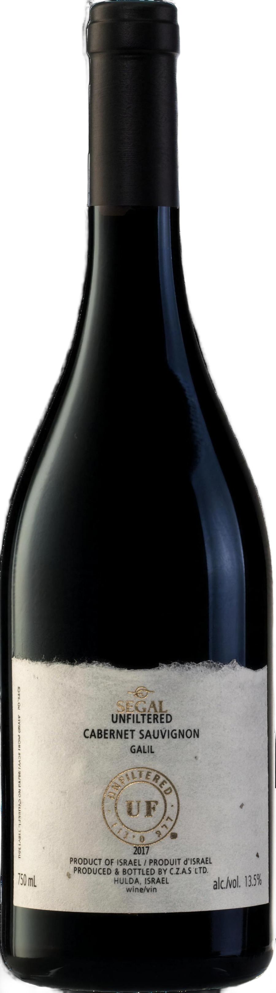 Segal's Unfiltered Cabernet Sauvignon Galil Israel 750ml bottle