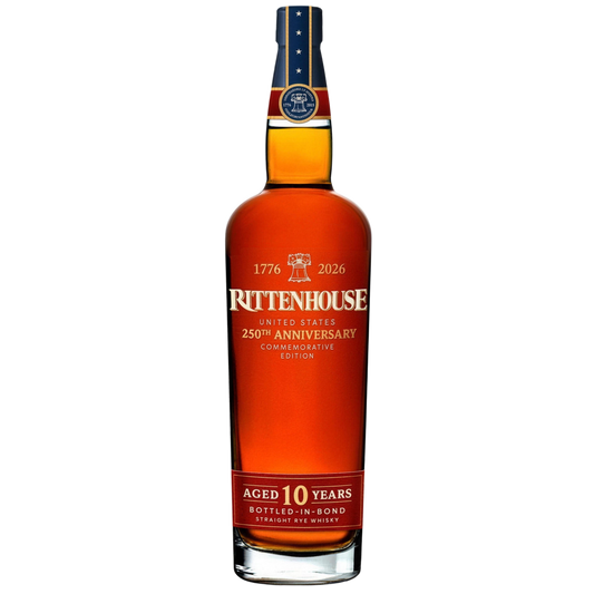 Rittenhouse 250th Anniversary 10 Year Bottled-in-Bond Straight Rye Whiskey 750ml bottle