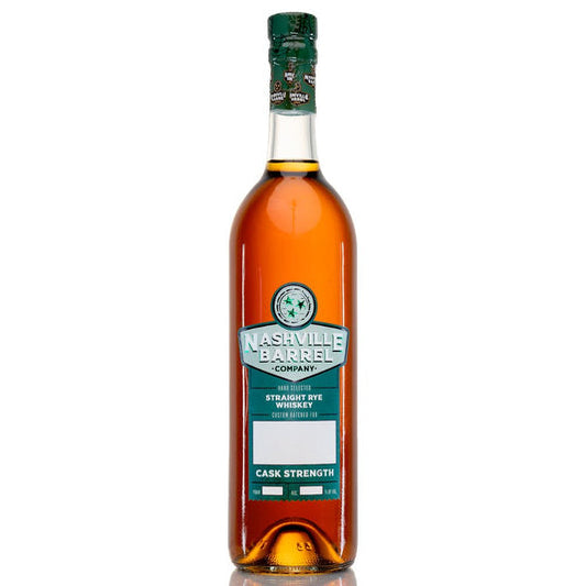 Nashville Barrel Company Cask Strength Straight Rye Whiskey 750ml