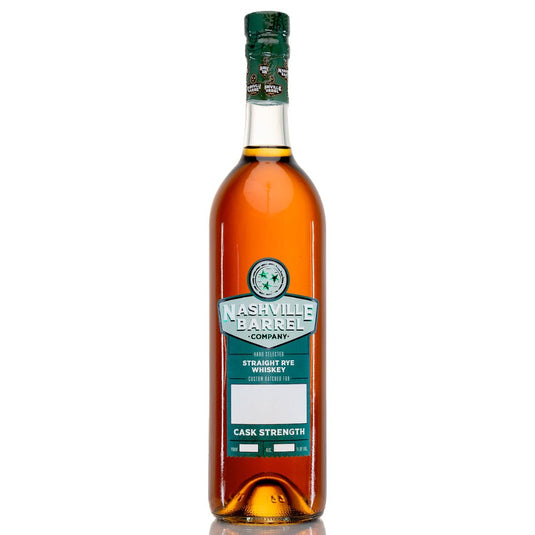 Nashville Barrel Company Cask Strength Straight Rye Whiskey 750ml